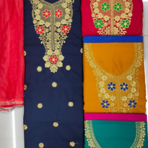 Dress material (top bottom and dupatta unstiched )